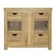 preview thumbnail 7 of 52, Vintner's Freestanding Reclaimed Oak Bathroom Vanity (Base Only) 36" - Chardonnay