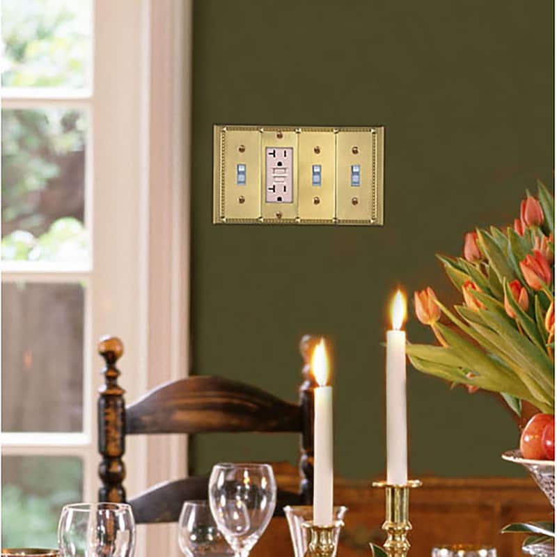 Elk Home Clickplates Brass Metal 1 Inch Wide Clickplate