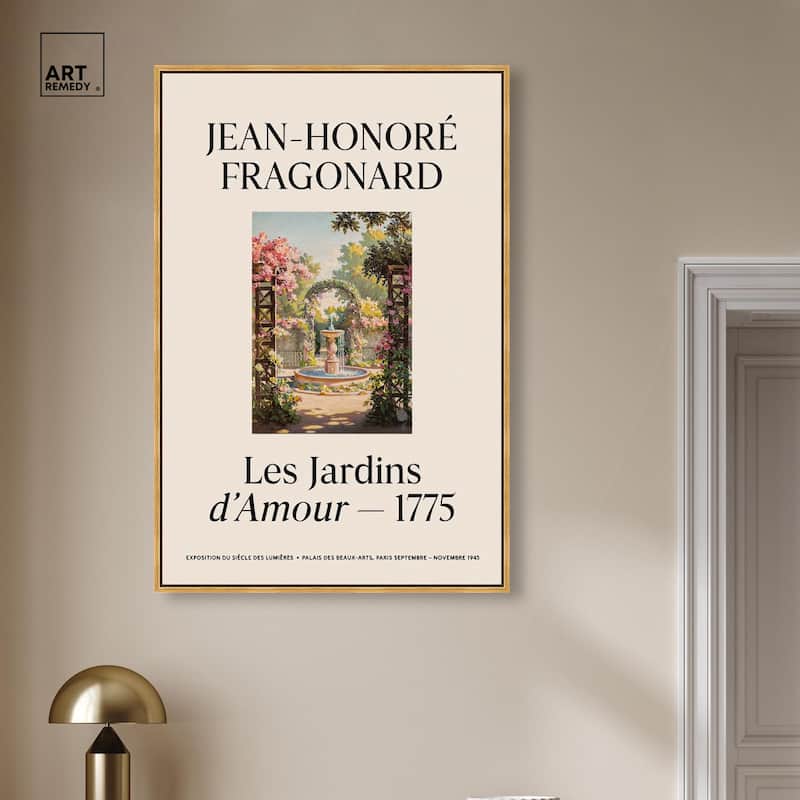 Romantic Gardens Canvas by Art Remedy
