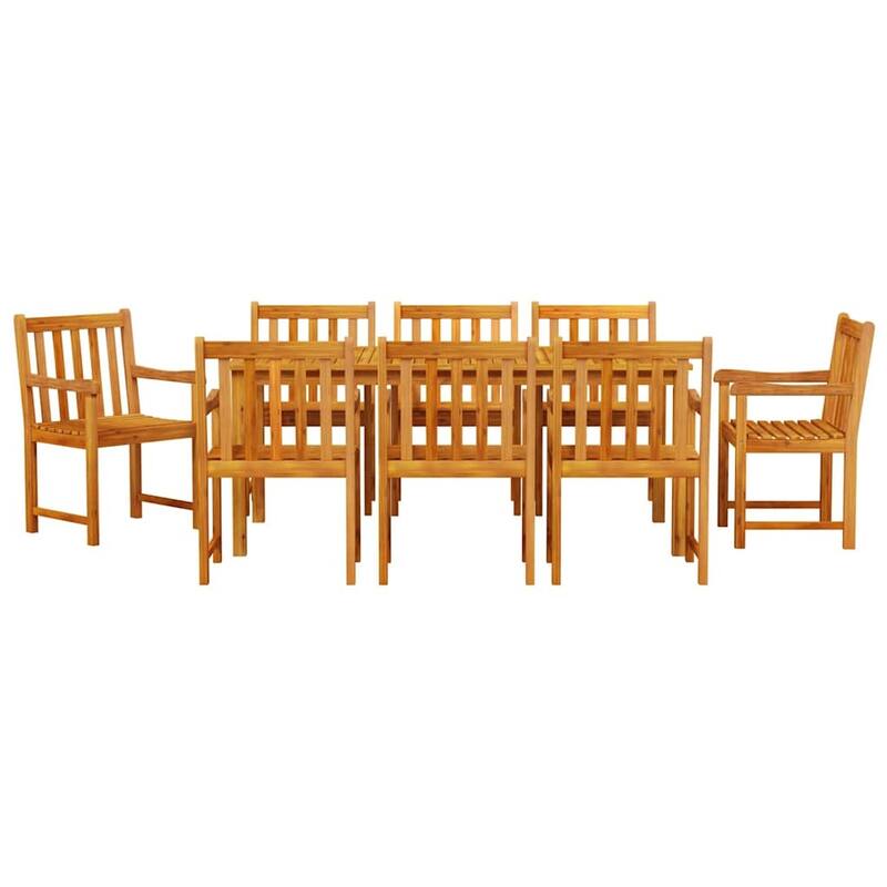 vidaXL Garden Dining Set Brown solid acacia wood - 35 x 71 x 30