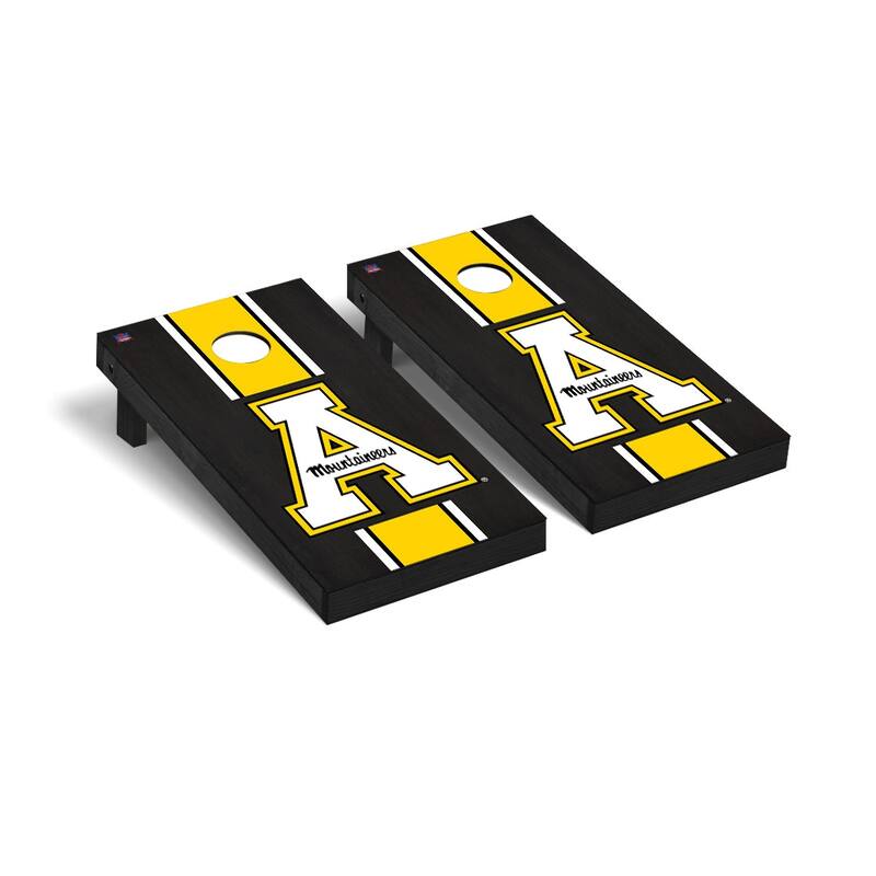 Appalachian State Mountaineers 2x4 Pro Cornhole Boards - V9 - Include Team Bags + LED Lights
