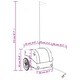 preview thumbnail 4 of 59, vidaXL Bike Trailer Kids Bicycle Cargo Wagon Buggy Carriage Cycle Trailer Iron