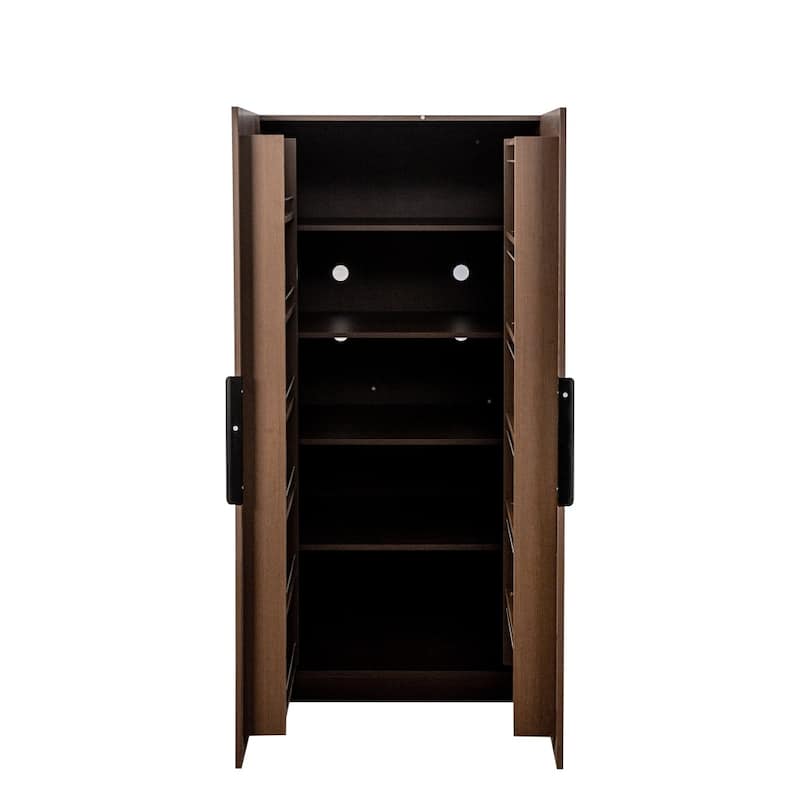 62.99"H Freestanding Kitchen Pantry Cabinet Cupboards Sideboard with Doors & Shelves