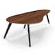 Option Walnut Top / Black Legs