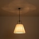 preview thumbnail 63 of 91, Mid Century 4-Light Conical Fabric Shade Lantern Pendant Ambient Light