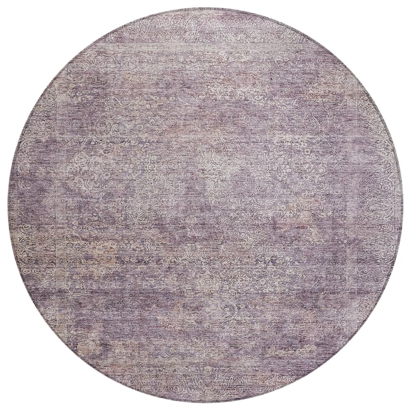 Machine Washable Indoor/ Outdoor Ombre Paisley Chantille Rug