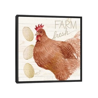 iCanvas "Life On The Farm, Chicken II" by Kathleen Parr McKenna Framed ...