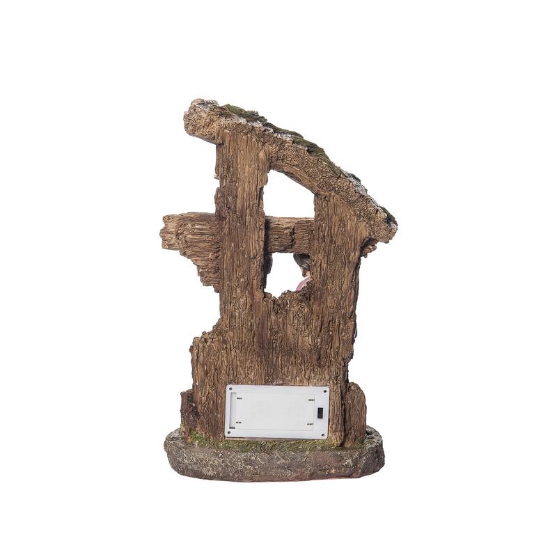 Transpac Resin 9.75 in. Holiday Manger Nativity Scene Figurine
