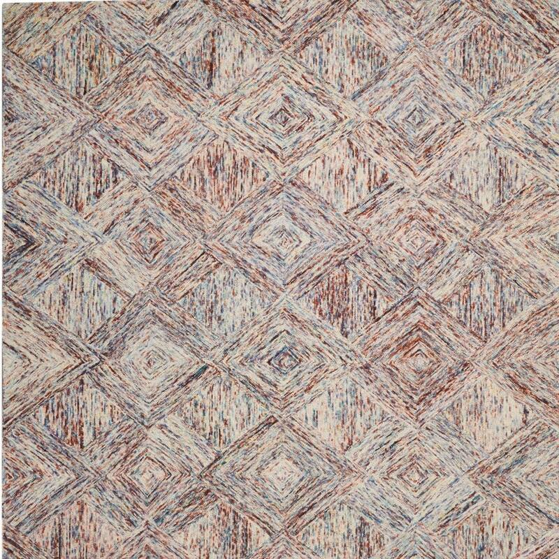 Colur Power Loomed Geometric Modern Soft Area Rug By HomeRoots - 126' X '96' X '0.5