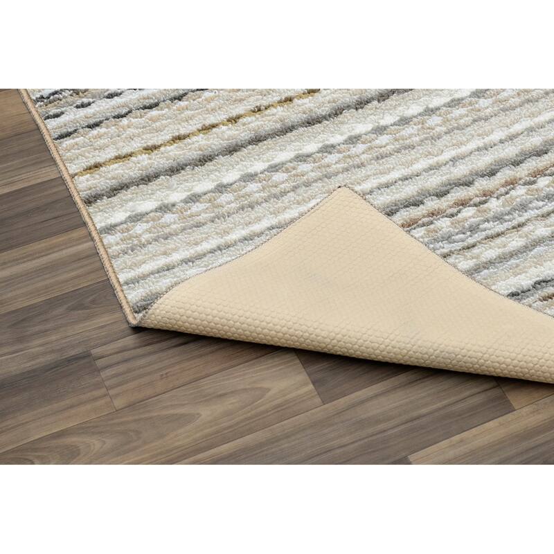 Garland Rug Carnival Striped Durable Indoor Area Rug