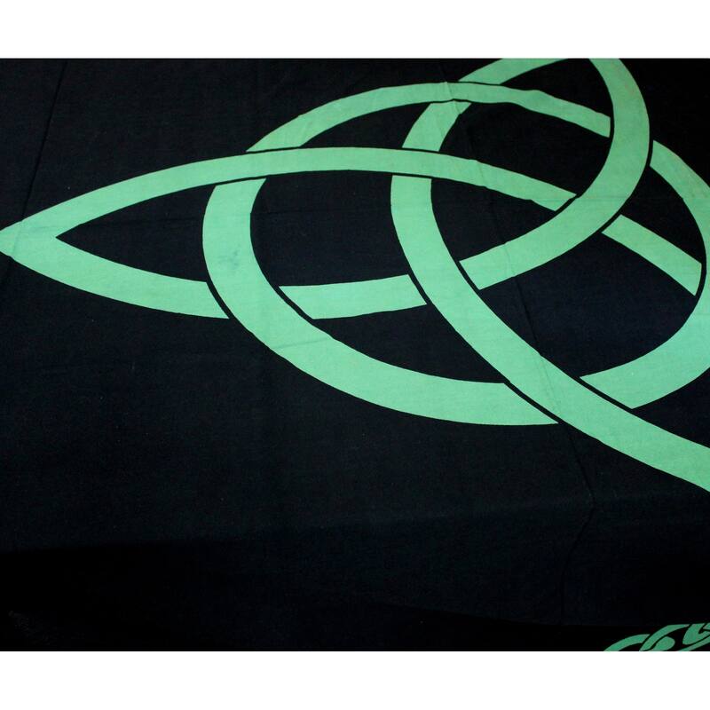 Celtic Tie Dye Trinity Knot Heavy Cotton Tablecloth