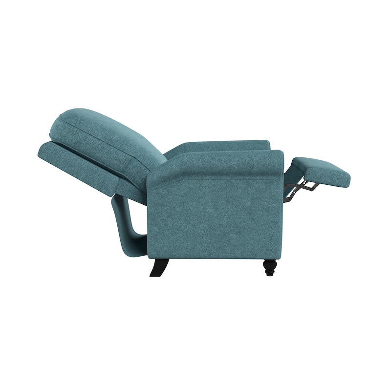 ProLounger Medium Blue Chenille Push Back Recliner Chair