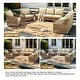 preview thumbnail 50 of 81, Rope Woven Patio Conversation Set with Swivel Chair & Settee Cushions