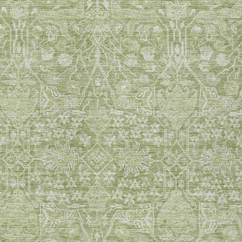 HomeRoots Floral Transitional Rectangle Outdoor Rug