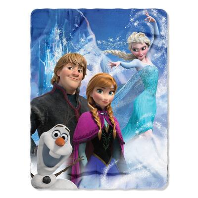 The Northwest Company FROZEN A FROZEN DAY FLEECE THROW 45X60, blue