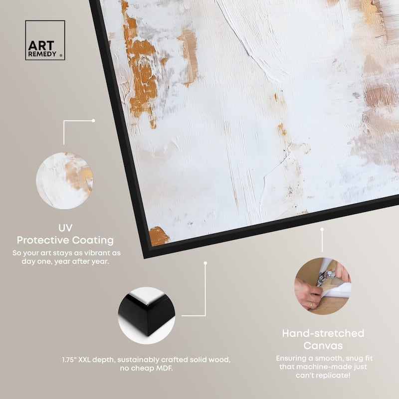 Golden Bronze Ripple I Canvas by Art Remedy