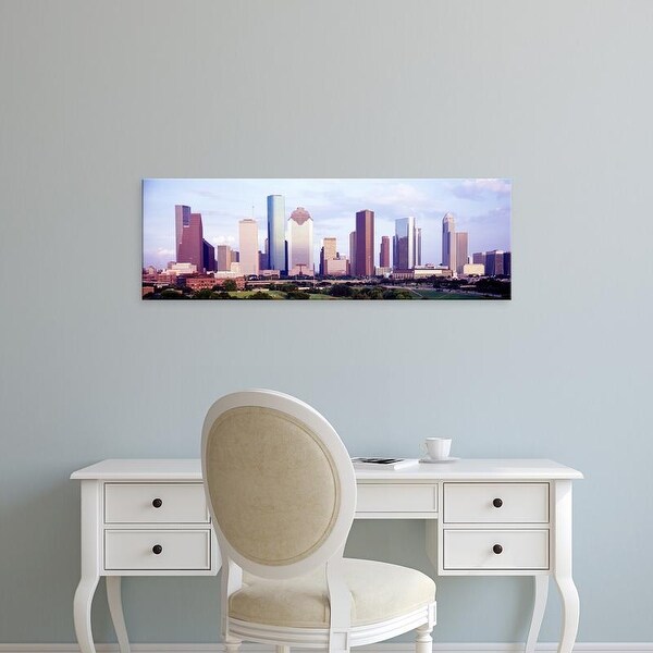 Easy Art Prints Panoramic Images's 'Houston TX' Premium Canvas Art