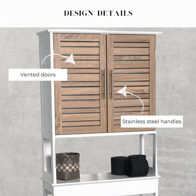 Stockholm Over The Toilet Storage Cabinet Space Saver - 24.80"L x 9"W x 70.50"H