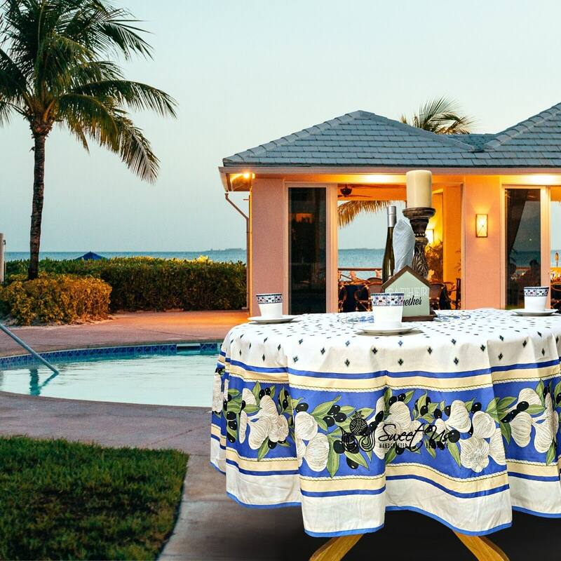 Wipeable Stain Resistant French Acrylic Coated Tablecloth Collection