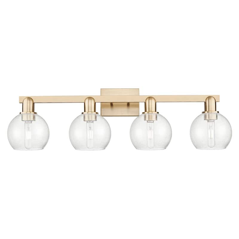 Innovations Lighting 716-4W-10-33 Athens Vanity Athens 4 Light 33" - Champagne Bronze / Seedy