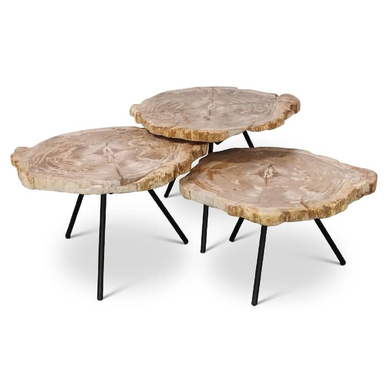 Relique - Jeno Nesting Coffee Tables - Set of 3 - Natural Light