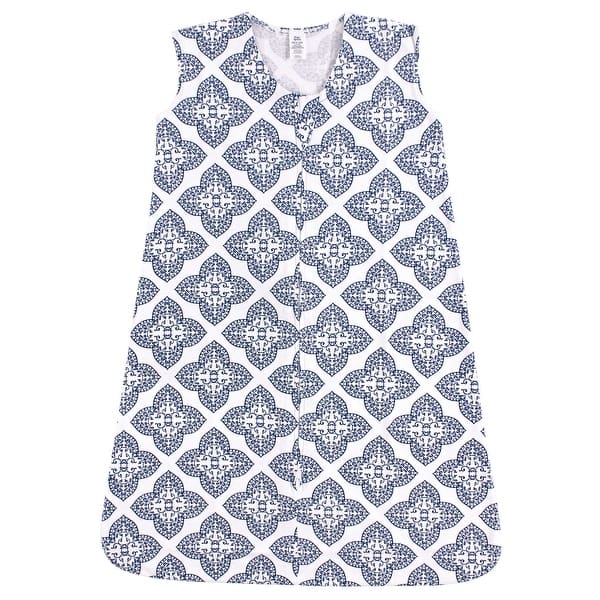 slide 1 of 1, Yoga Sprout Baby Girl Sleeveless Jersey Cotton Sleeping Bag, Sack, Blanket, Ornate Clover 0-6 Months - Ornate Clover