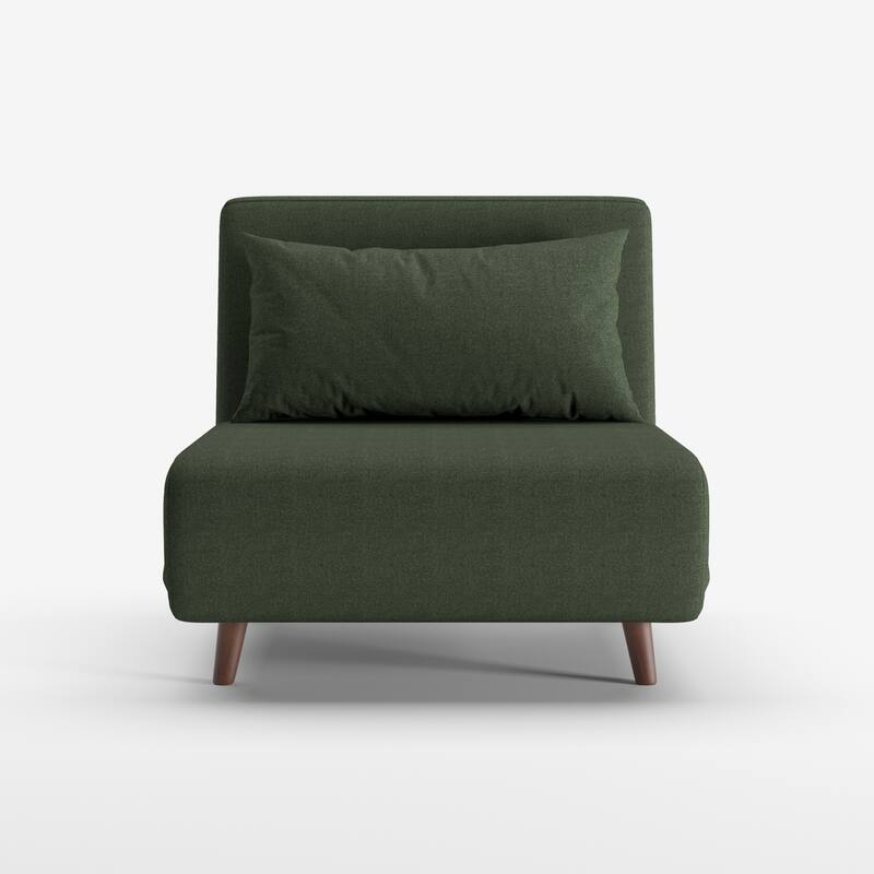 Artdeco Home - Tustin Upholstered Convertible Lounge/ Sleeper Chair - Moss Green - Twin