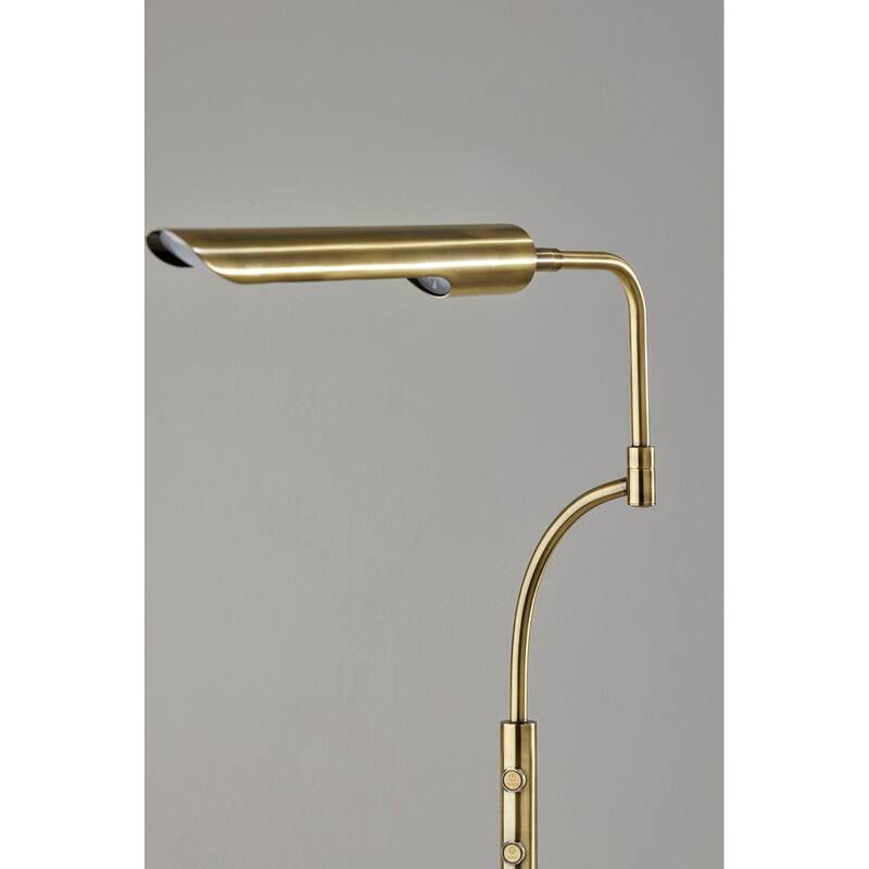 Zane LED Floor Lamp w. Smart Switch- Black