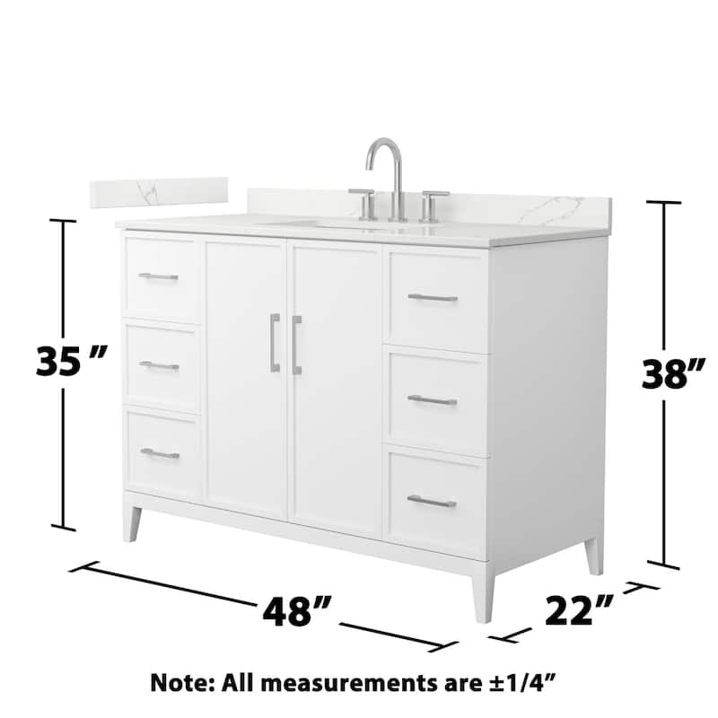 Wyndham Collection WCH717148S-QTZ-US3MXX Elan 48" Free Standing Single