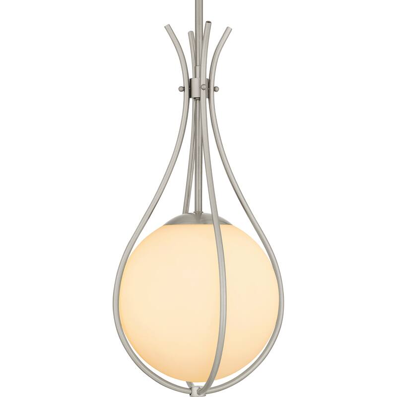 Aliyah 1-Light Brushed Nickel Mini Pendant Light