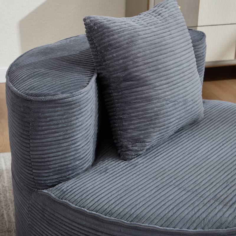 Plush Lounger Soft Sofa No Assembly Required