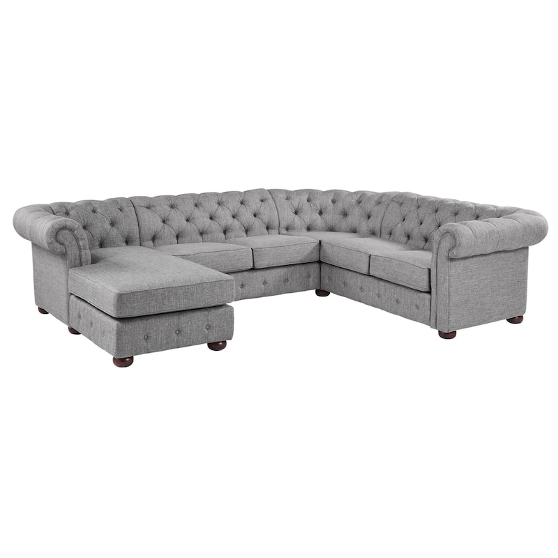 Knightsbridge Chesterfield U-Shape Sectional by iNSPIRE Q Artisan