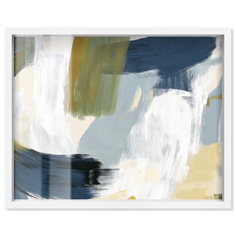 Moss Layers II Shadowbox by Art Remedy - White - 24" x 20"