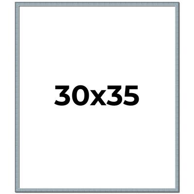 30x35 Frame Rustic Sky Blue Solid Wood Picture Frame | 0.75 Inch