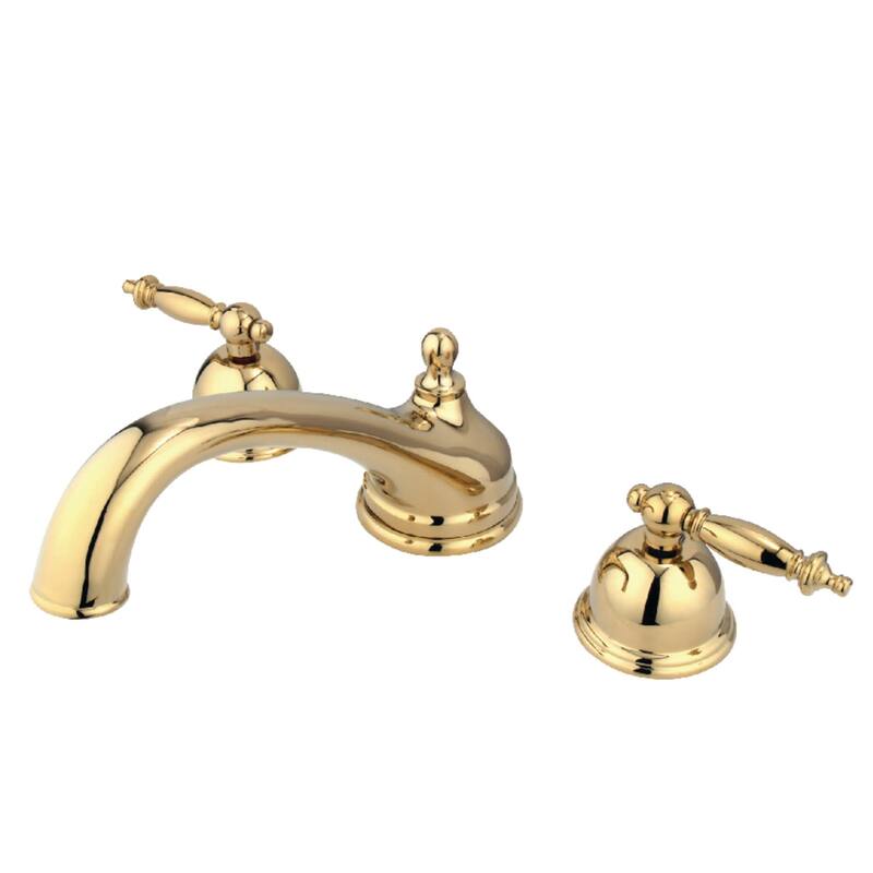 Kingston Brass Vintage Widespread Deck Mounted Roman Tub Filler with