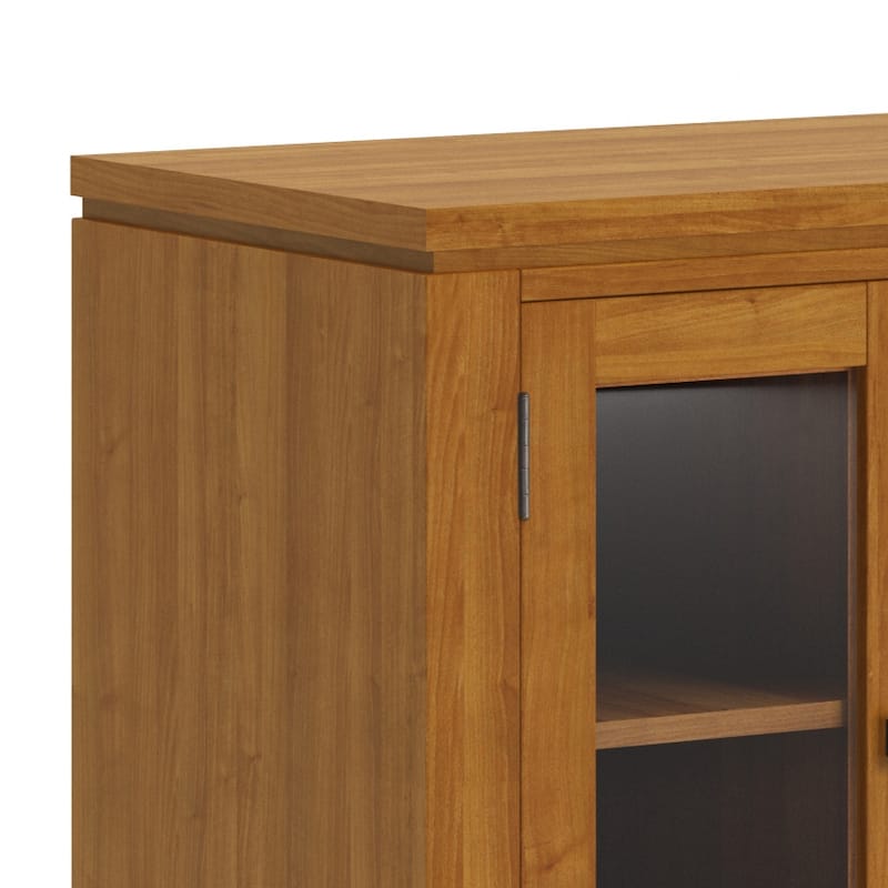 WYNDENHALL Essex SOLID WOOD 72 inch Wide Contemporary TV Media Stand For TVs up to 80 inches