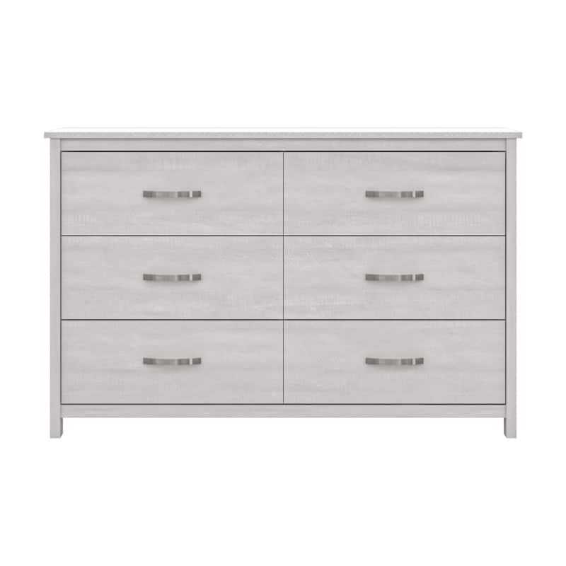 Layton 6 Drawer 47.2 in. Wide Dresser (Sturdy, Effortless Assembly with Interlocking Drawers)