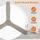 preview thumbnail 7 of 13, 54" Modern Gold Solid Wood Indoor Ceiling Fan with Remote and 6-Speed DC Motor
