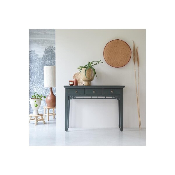 Tikamoon black store console table