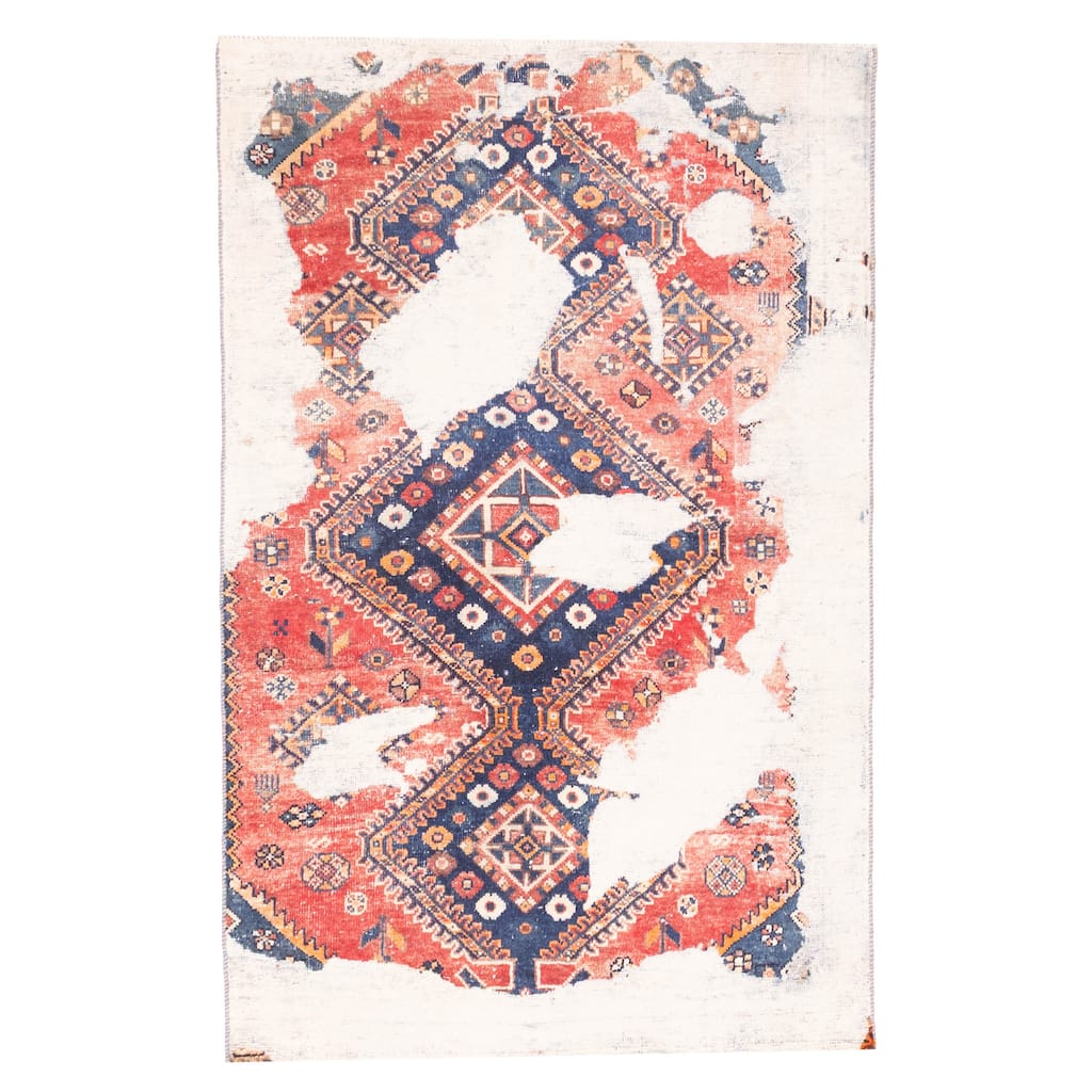 ECARPETGALLERY Hand-knotted Antalya Vintage Red Wool Rug - 3'10 x 5'11