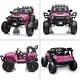 preview thumbnail 12 of 10, 24V Ride on Car Truck with Remote Control, 2 Seater Kids Electric Car, Spring Suspension, 9Ah Battery Powered, 3 Speeds