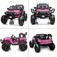 preview thumbnail 12 of 21, Kids 24V Electric Ride-On Truck, Battery-Powered Car with Remote Control, LED Lights, MP3 & Spring Suspension
