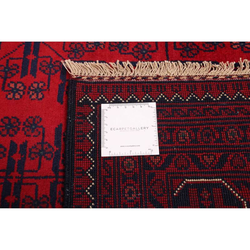 ECARPETGALLERY Hand-knotted Finest Khal Mohammadi Red Wool Rug - 6'8 x 9'8