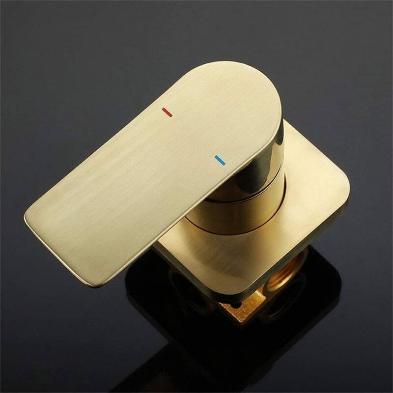 Modern Single Handle Bathroom Sink Faucet with Waterfall Spout Design and Adjustable Water Temperature and Flow