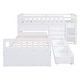preview thumbnail 25 of 30, 78.90" L-Shaped Space Saving Bunk Loft and Bunk Platform Bed