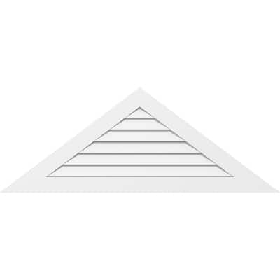 Triangle Surface Mount PVC Gable Vent: Standard Frame