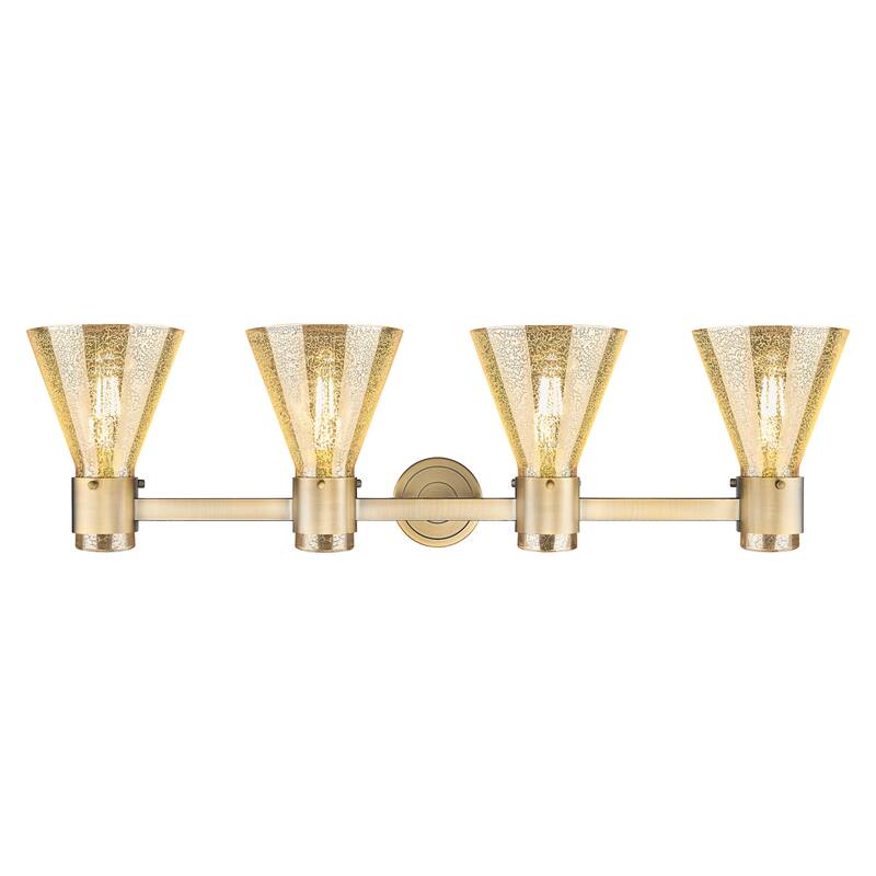 Innovations Lighting 464-4W-G464C-7ME Lawton Cone 4 Light 34" Wide