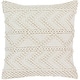 preview thumbnail 2 of 28, Livabliss Nadra Textured Chevron Bohemian Pillow 22"H x 22"W - Cover Only - White