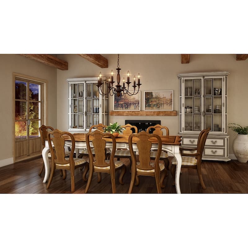 Holbrook 8-Light Chandelier in Tuscan Brown