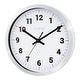 preview thumbnail 2 of 3, La Crosse Clock 404-2626 10 inch Silver Metal Analog Wall Clock